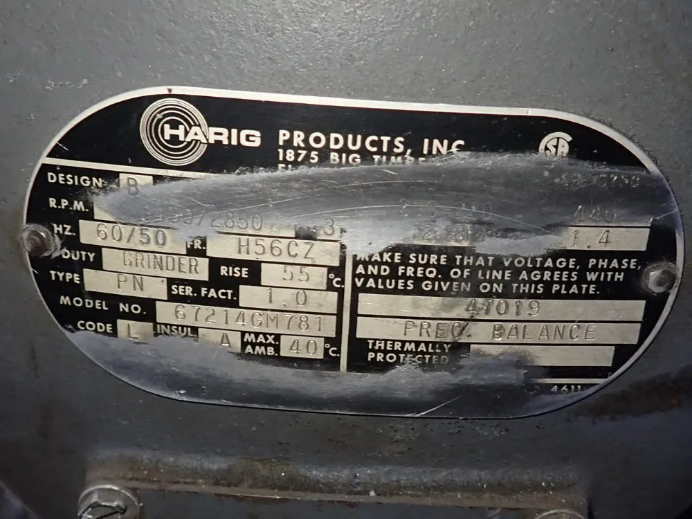 HARIG SUPER 612 SURFACE GRINDER 6"X12" 12250030084