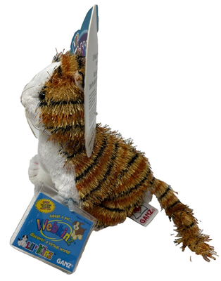 Ganz Webkinz Alley Cat With Code Plush Lil Kinz Striped Size 6