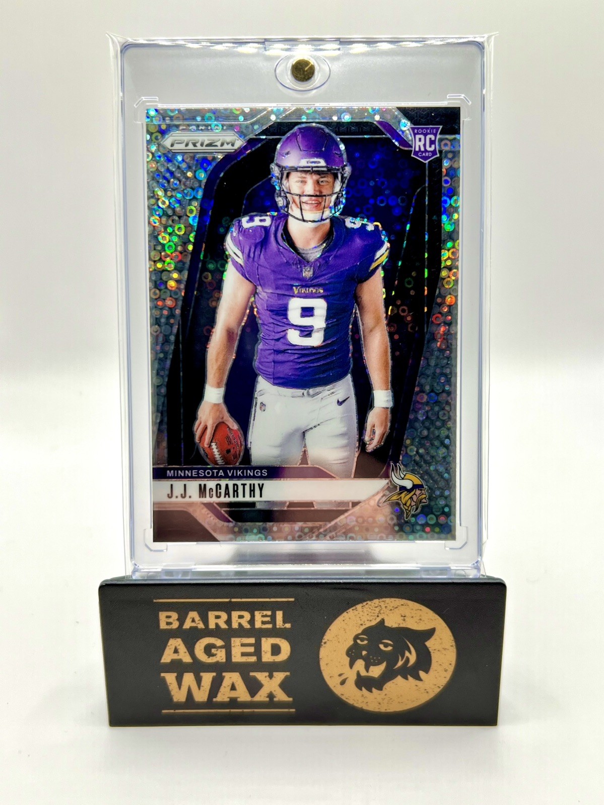 2024 Panini Prizm #13 J.J. McCarthy Rookie Variation No Huddle Prizm
