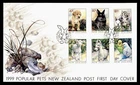DR WHO 1999 NEW ZEALAND FDC POPULAR PET ANIMAL COMBO $1.80 M79723