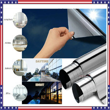 One Way Mirror Window Film Heat UV Reflective Privacy Tint Foil For Home Office