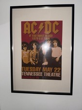 Listing image for AC/DC Framed Poster Print – If You Want Blood 1979 US Tour – Rock Memorabilia