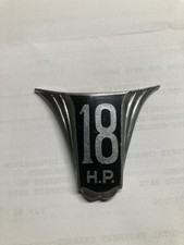 Wolseley 18 H.p. Grille Badge J. Fram . Ltd. Bram Wolseley 18 H.p. Grille Badge J. Fram . Ltd. Bram