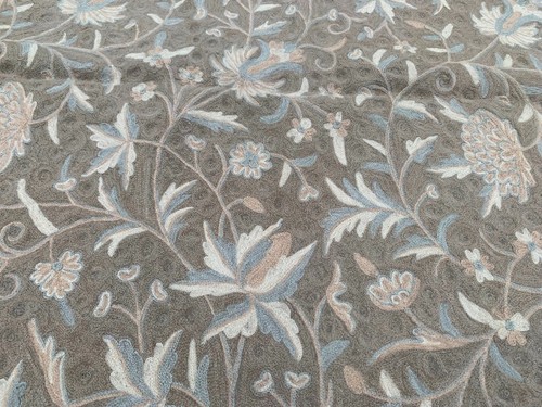 3x5 ft Vintage Handwoven French Aubusson Rug Needle Point Living Room Wool Rug - Picture 2 of 11