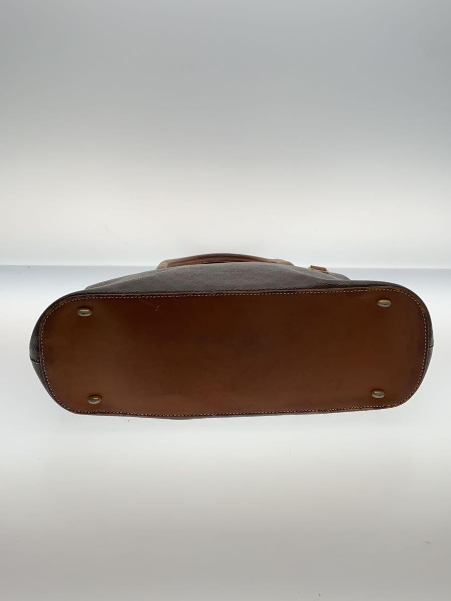 CELINE Handbag PVC Brown All-Over Print Zipper Pull Missing — image 4