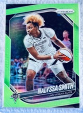 2025 WNBA PRIZM LIME GREEN 🧤 129/225  NaLYSSA SMITH  #119 ACES 🏀