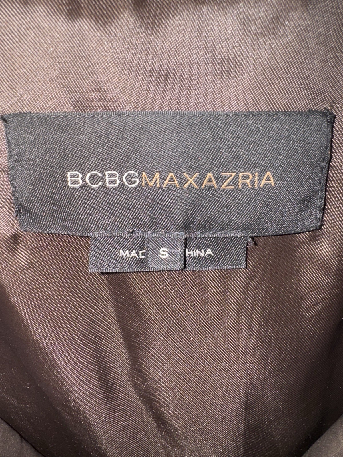 BCBG MAXATRIA Brown down jacket Size SMALL  (need… - image 4