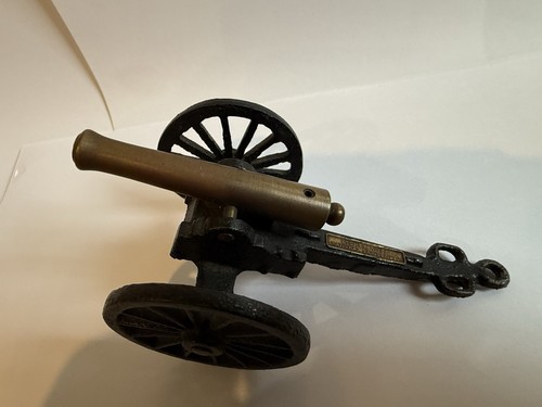 Vtg Mini Cast Iron & Brass Cannon Replica Stones River Battlefield C 1/1 Mf Co - Picture 8 of 17