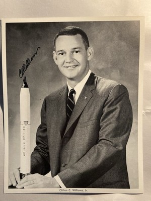 1964 Clifton Williams Autopen 8x10 Photo NASA Grp 3 Apollo 12 Auburn Alum Marine