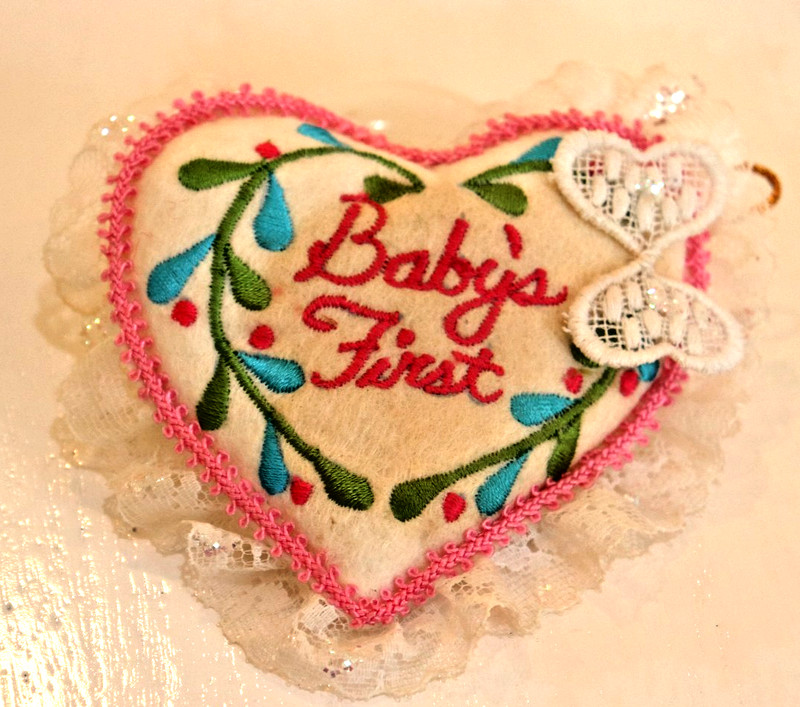Handmade Babys First Christmas Ornament