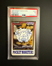 Bandai Pokémon 1997 Pocket Monsters Carddass Graveler #075 Japanese PSA 5