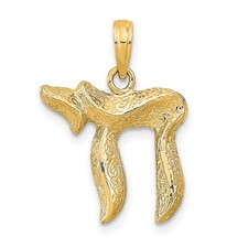 14k Chai Pendant Bracelet Necklace