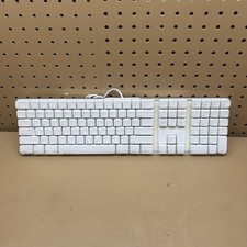 Genuine Apple Mac A1048 White Wired Full Size Keyboard English with 2 USB port