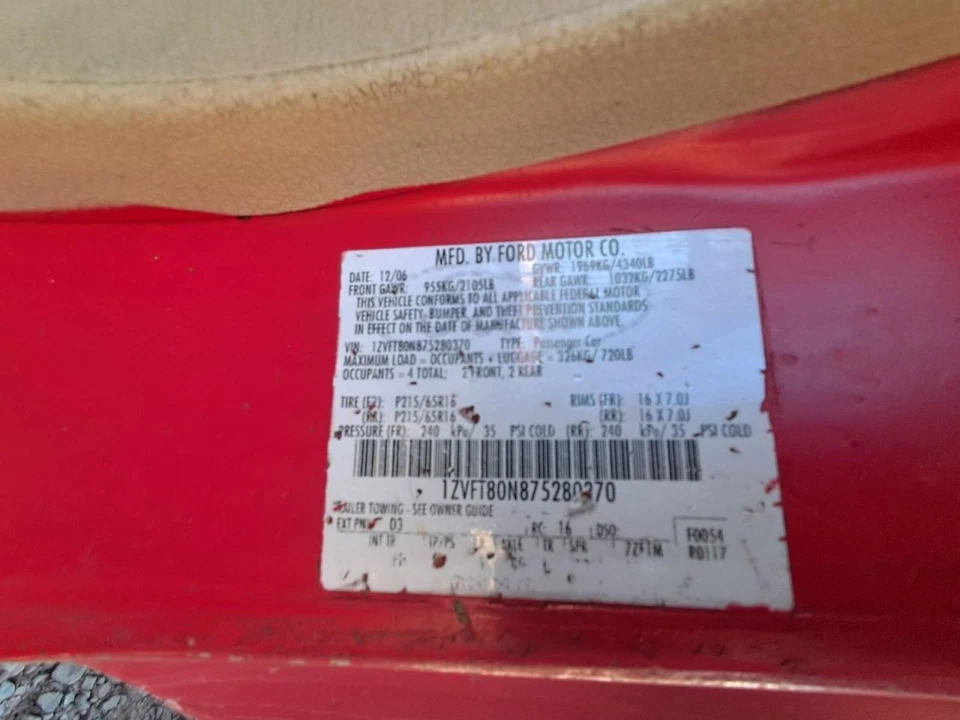 Automatic Transmission 5 Speed 4.0L SOHC Thru 2/05/07 Fits 07 MUSTANG 2594436 Foto 4 de 4