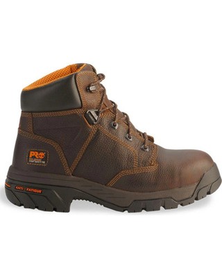 Men's Timberland PRO Helix 6'' Non-Waterproof Work Boots, Brown, 11.5 2E Wide US