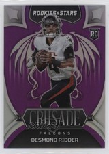2022 Panini Rookies & Stars Crusade Purple Prizm /35 Desmond Ridder #CR-12 1k3z