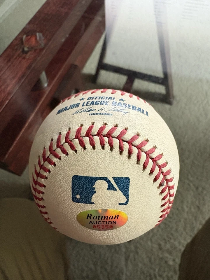 Jason Varitek / Derek Lowe Signed OMLB Ball w/ No Hitter 4-22-02 Inscription COA - Image 3 of 3