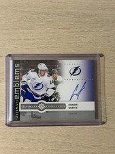 CONOR GEEKIE 2024/25 UD ULTIMATE COLLECTION EMBLEMS ROOKIE AUTOGRAPH AUTO Tampa