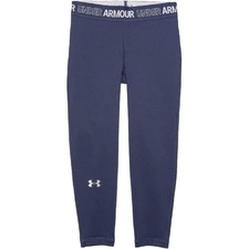 NWT Under Armour Girl's HeatGear Cropped Leggings sz YMD