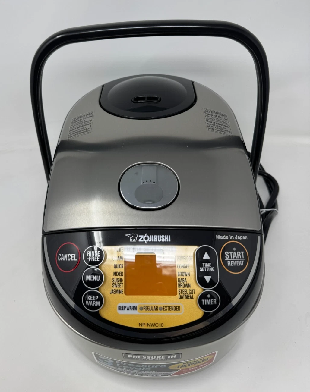 Zojirushi NP-NWC10XB Pressure Induction Heating Rice Cooker and Warmer
Opens in a new window or tab