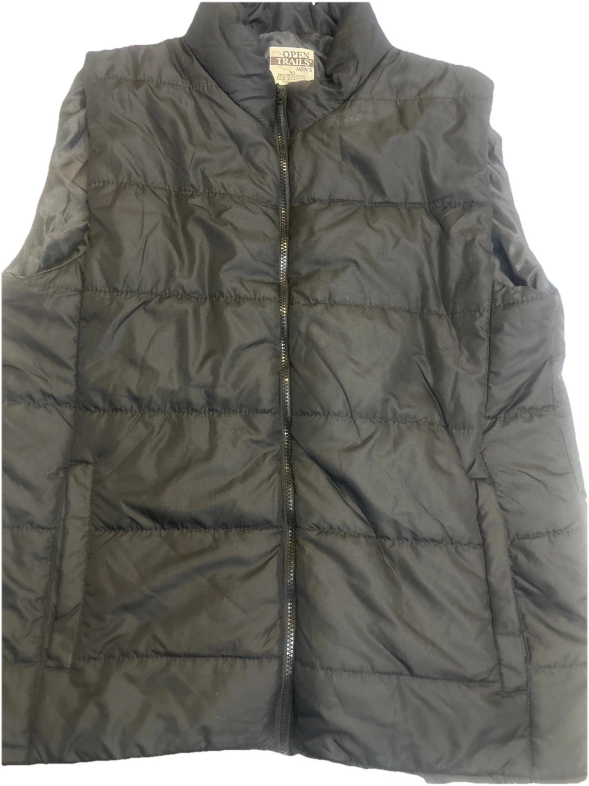 Open Trails Men's Puffer Vest XL Black Full Zip Gorpcore
Opens in a new window or tab