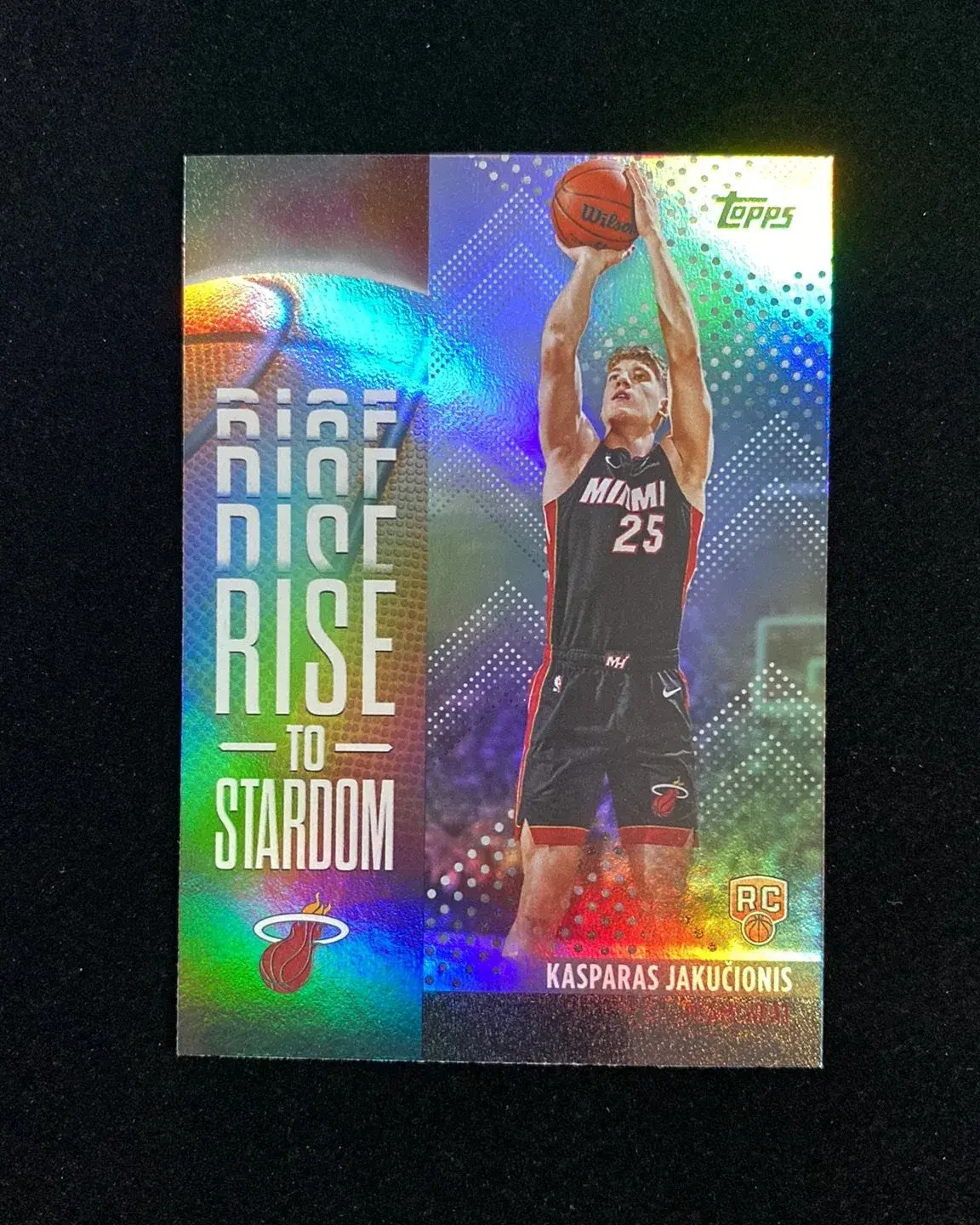 2025-26 Topps Rise To Stardom RC Rookie Foil #RTS-20 Kasparas Jakucionis H8