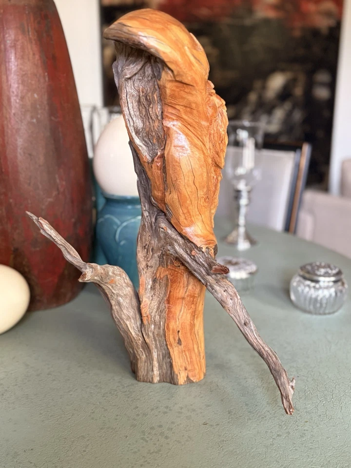 Escultura em madeira por Ronald Gruber. - Imagem 2 de 4