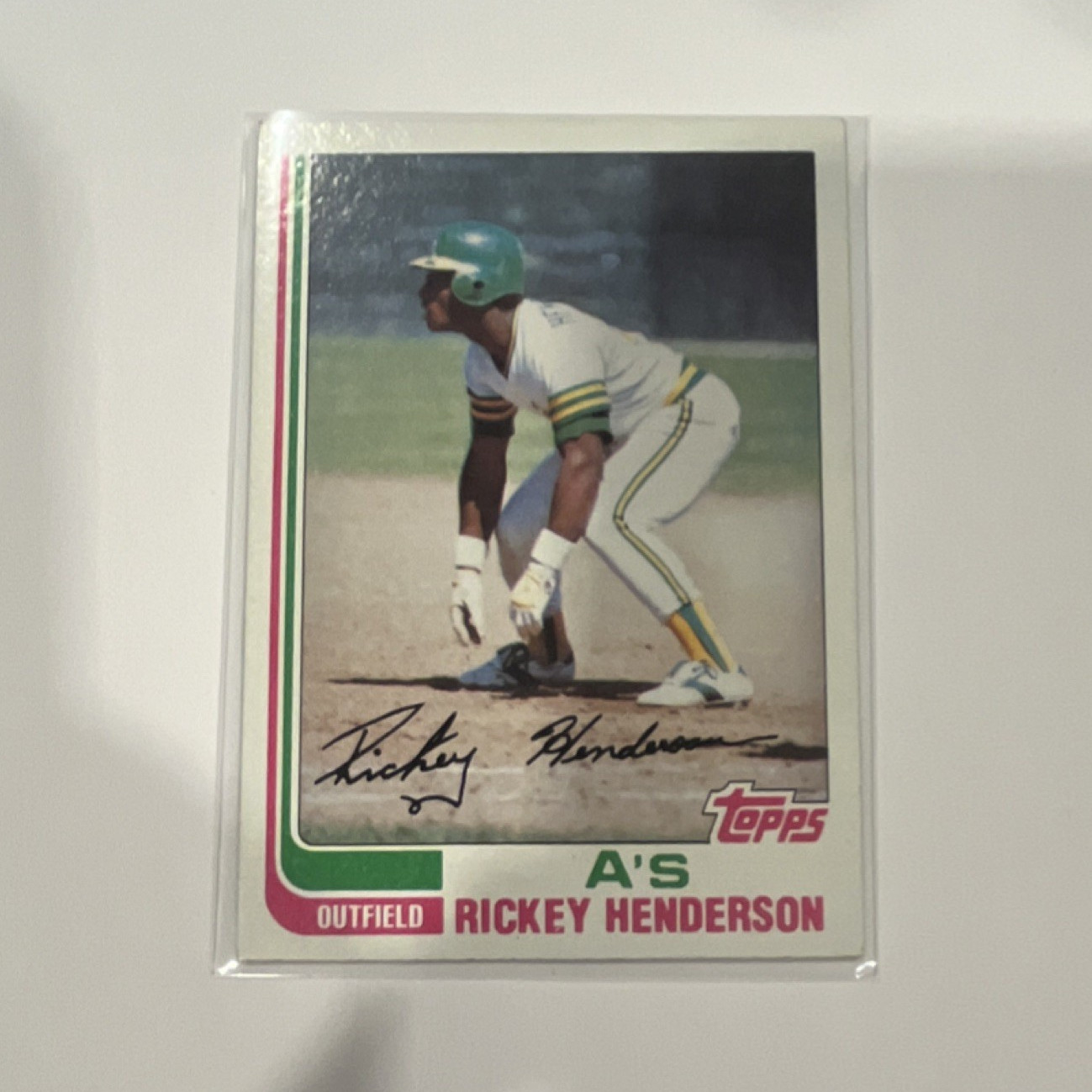Topps 1982 Rickey Henderson #610 Oakland Athletics Baseball Card