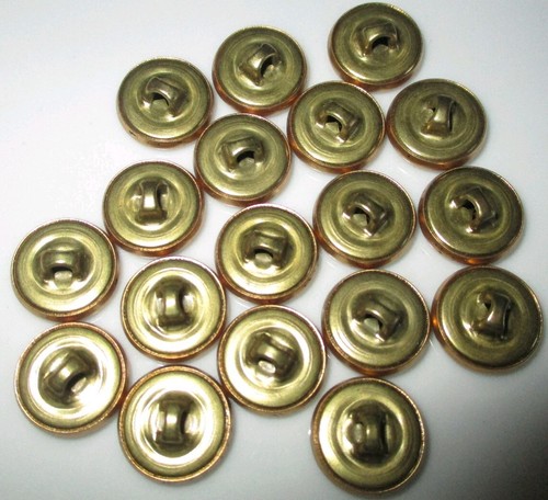 LOT SET 18 VINTAGE BRASS METAL PICTURE BUTTONS - WINDMILL - 5/8" - Picture 2 of 2