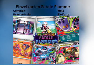 Pokemon Fatale Flammen Einzelkarten Auswahl - Deutsch (01-94)
