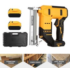 Image of Cordless Nail Gun & Staple Gun 2in1 + Nail Electric Heavy Duty Stapler