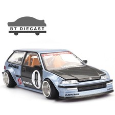 MINI GT KAIDO HOUSE HONDA CIVIC EF KAIDO ROULETTE V1 1/64 LIGHT BLUE KHMG179
