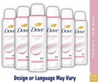 Dove Powder Soft Antiperspirant Deo 0% Alcohol 48h Spray 150 ml / 5.07 oz 6 Pack