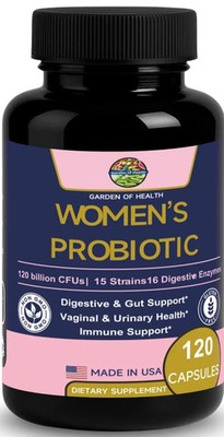 Garden Of Health Women Probiotic 120 Billion CFU 15 Strains Gut Health 120 Cap