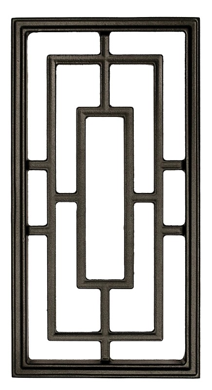 Nuvo Iron Decorative Insert for Fencing, Gates, Home, Garden - Rectangle, 17"