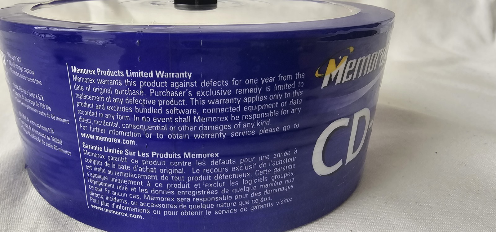 New Sealed Memorex CD-R 30 Pack 700MB, 80 Min 52x Multi Speed Recordable Cds