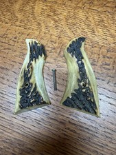 Vintage Smith Wesson N Frame Sambar Stag Magna Style Grips Square Butt