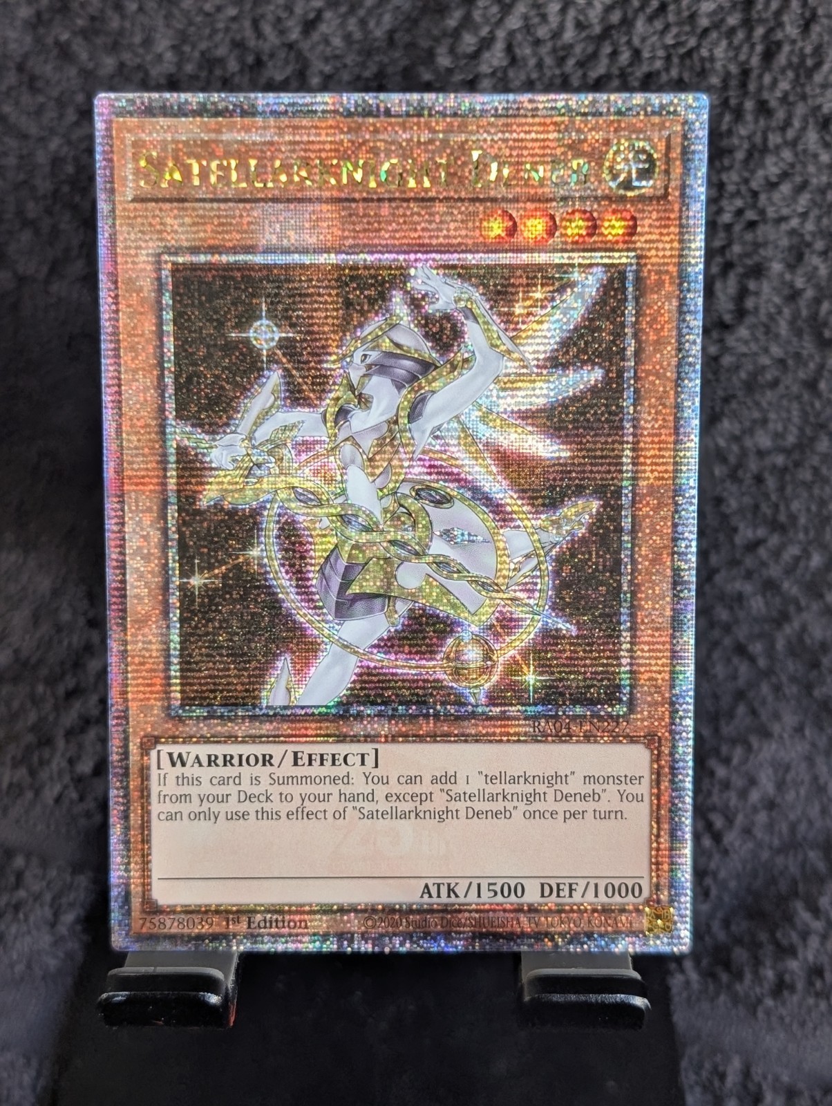 Satellarknight Deneb RA04-EN227 YuGiOh Quarter Century Stampede trading card — raw and PSA graded price guide