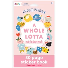 OOLY: A Whole Lotta Stickers! Dress Up Cats, Stickiville x Suzy Ultman, Kids 3+