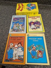 Vintage Raggedy Ann And Andy 1975 By Johnny Gruelle Four-piece Book Set CLEAN