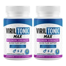 (2 Pack) VirilTonic Max for Men Male Health Pills for Vitality & Energy 60ct