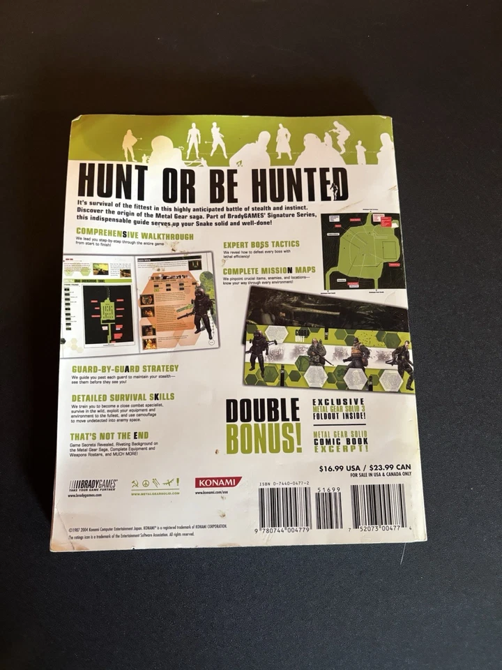 Metal Gear Solid 3 Snake Eater Brady Games Guía Oficial de Estrategia con Póster Foto 2 de 2