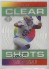 2021 Panini Illusions Clear Shots Emerald Aaron Donald #CS-4 0u19