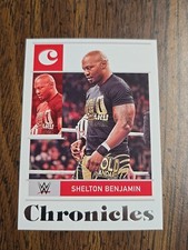 Shelton Benjamin #27 WWE RAW Chronicles Panini 2022 Wrestling Trading Card.