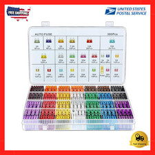 300Pcs Car Fuse Assortment Kit, 160 Mini Blade Fuses Automotive  90 Standard US