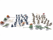 Bmc Marx Civil War Lot 44 Soldiers 5 Cannons 4 Carts 4 Horses