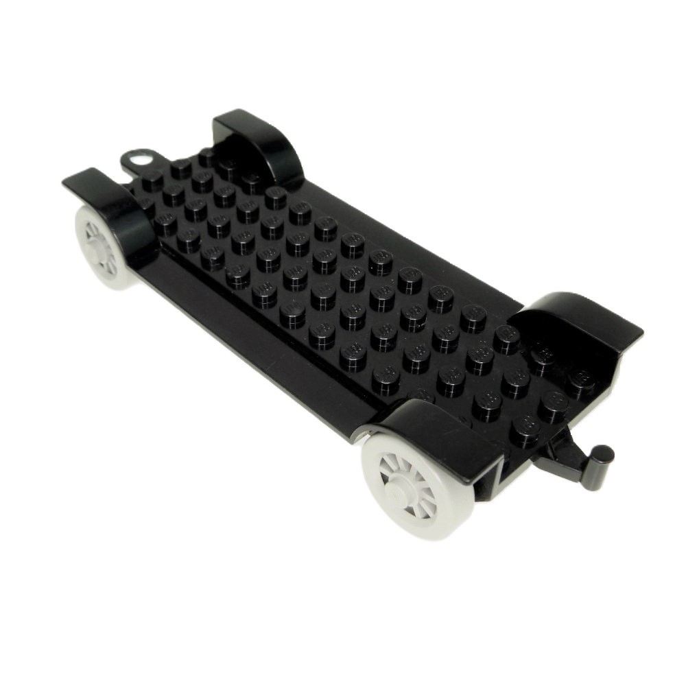 1X Lego Fabuland Vehicle B-Stock Used 6X14 Black Chassis Wheel Fabaa1