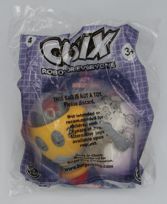 2001 BURGER KING CUBIX ROBOTS FOR EVERYONE #4 FAST FOOD TOY MIP