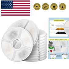 Cat Water Fountain Filters, Pack of 12 Replacement Filter Fit for 81oz/2.4LCa...