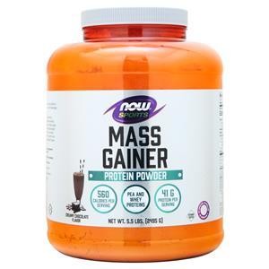 Now Mass Gainer Protein Powder Creamy Chocolate 55 lbs 9890₽